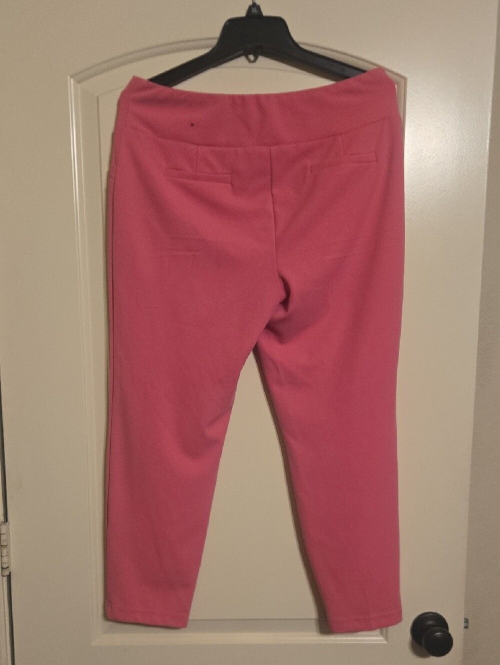 Large Soho Women's Pink Pull-On Ponte Pants - Picture 2 of 5